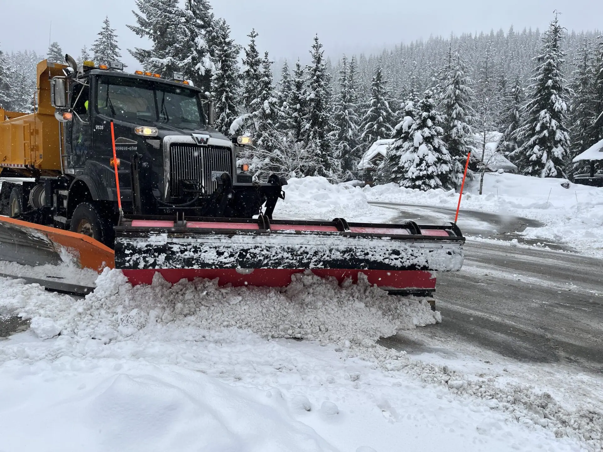 Snow clearing in Whistler  Resort Municipality of Whistler