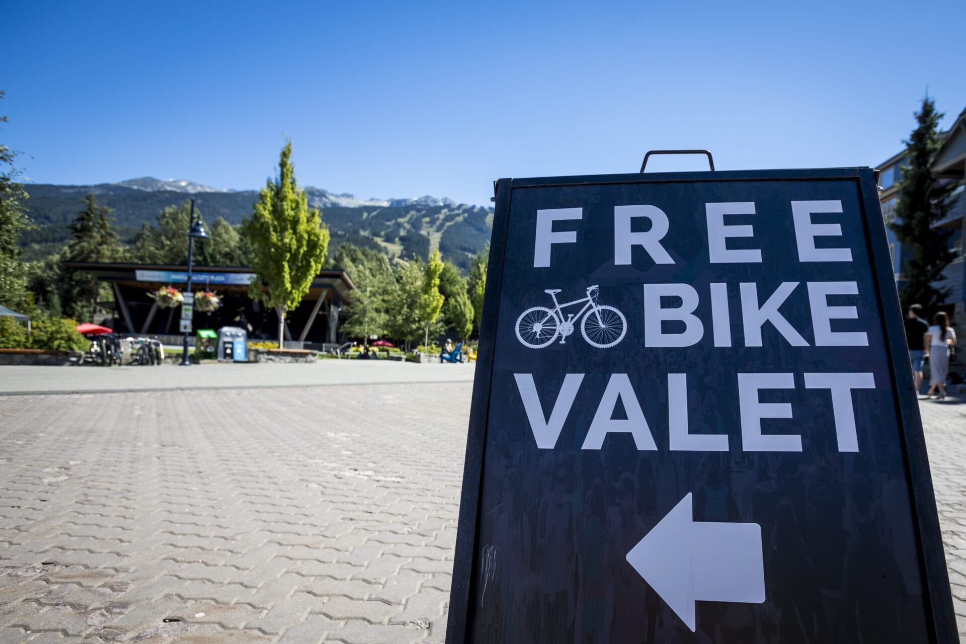 Free bike valet.